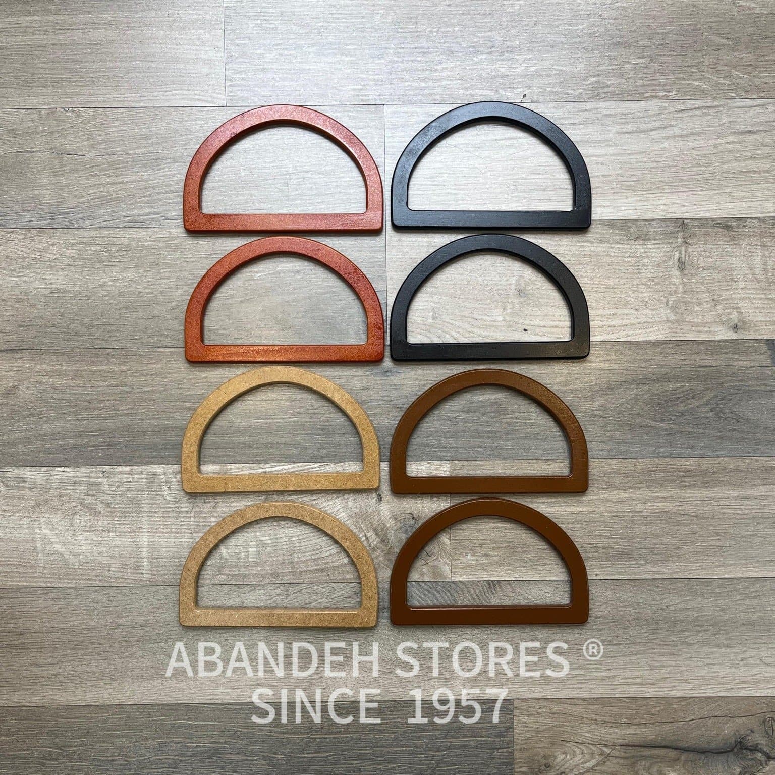 Turkish wooden bag handles in various shapes